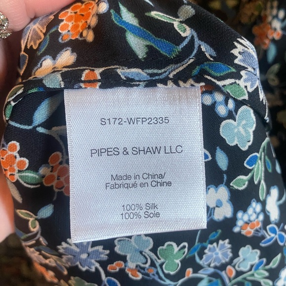 Veronica Beard August Pintuck Floral Print Silk Dress Size 6 - Picture 4 of 6